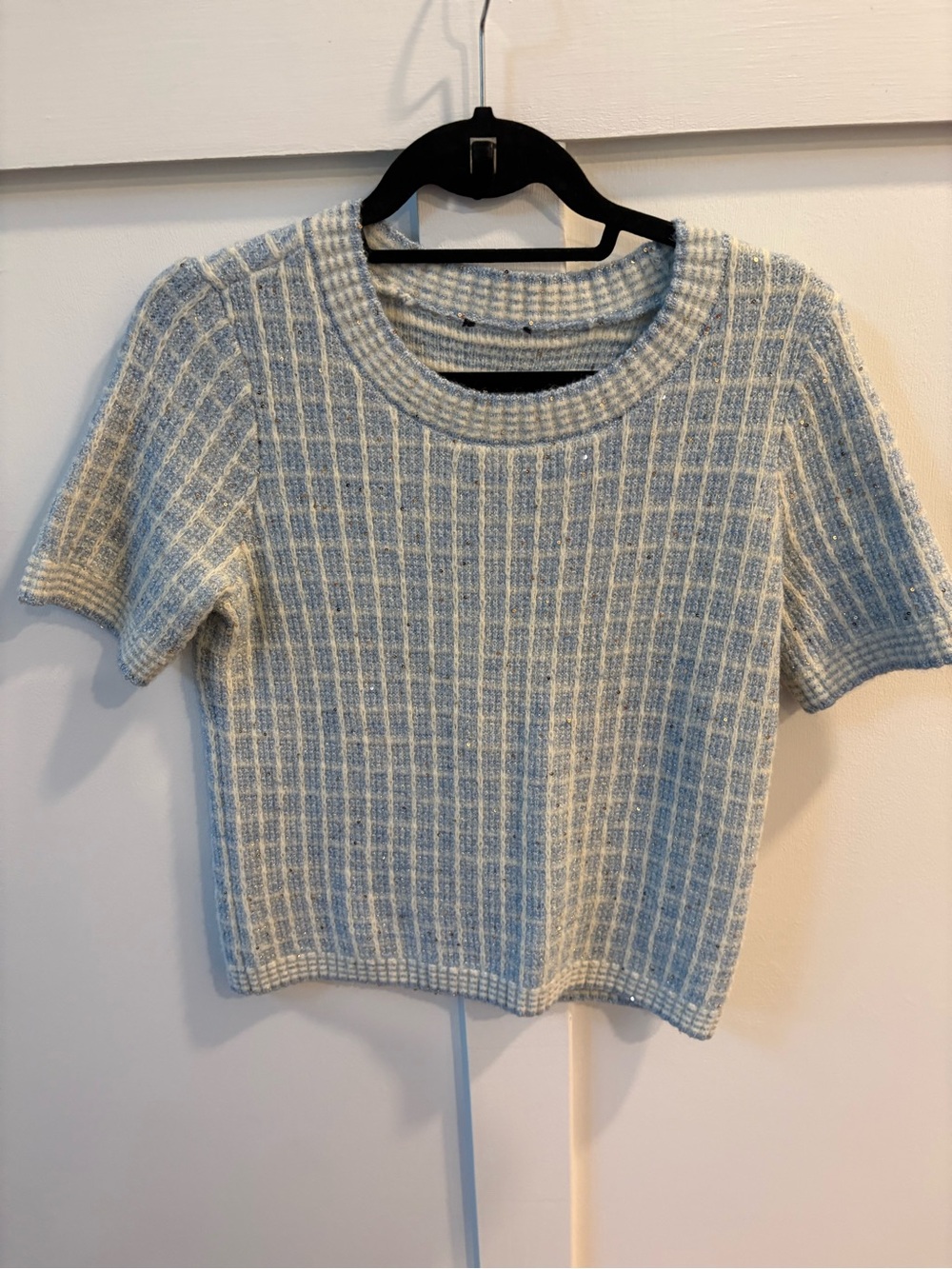 Talbots Sparkly Short Sleeved Sweater